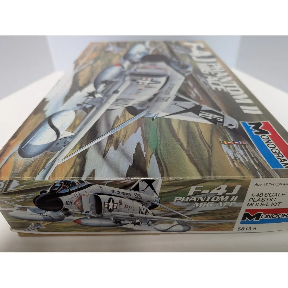Monogram F-4J Phantom II MiG Ace 1/48 Scale Model Kit 5813 USS Constellation VTG